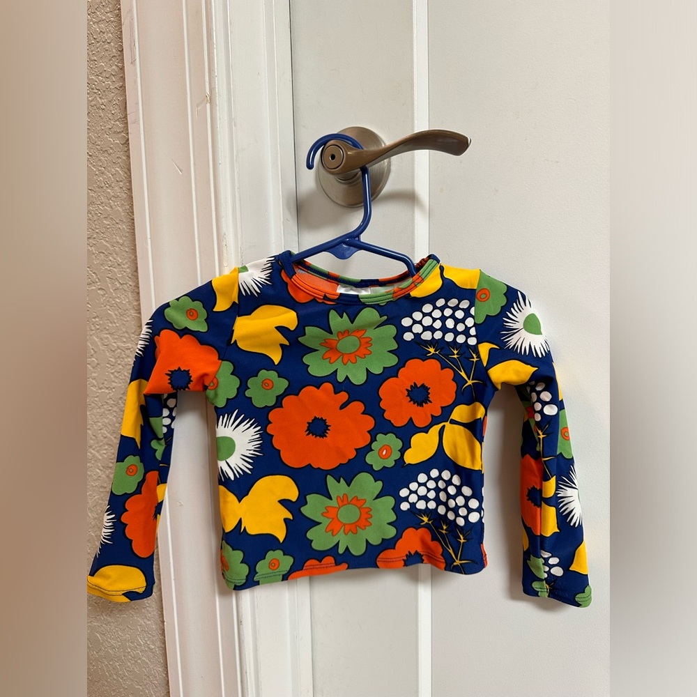 Marimekko for Target Floral Kids Swim Top, 18 months - Picture 2 of 6